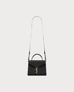 YSL Saint Laurent Cassandra Mini Top Handle Bag (Black) | 聖羅蘭 手袋