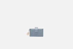 CHRISTIAN DIOR Lady Dior Jasmine Card Holder Calfskin | Dior card holder silver bag (multi-color) 