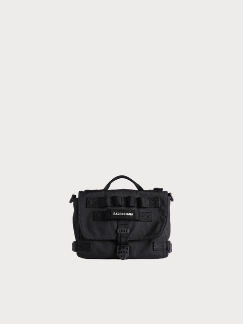 BALENCAIGA (M) Army Messenger Bag Recycled Nylon(Small/Black)