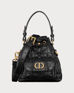 CHRISTIAN DIOR Dior Caro Bucket Bag Lambskin(Nano/3 Colors)