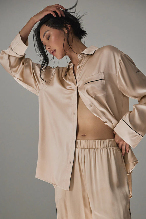 ALO YOGA Courchevel Silk Button Down | 絲質襯衫 (多色)