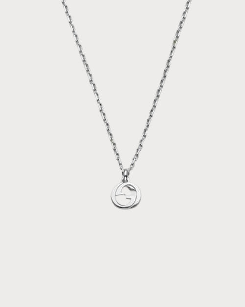 GUCCI Interlocking Chain Necklace | 古馳 頸鏈 (銀色)