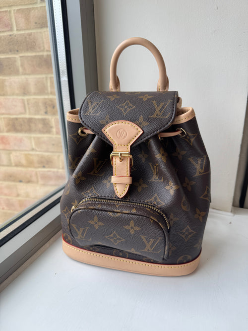 LOUIS VUITTON M11199 Montsouris Mini Backpack | Louis Vuitton Backpack (Brown Presbyopia) 