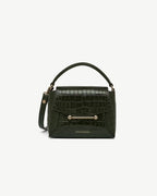 STRATHBERRY Mosaic Nano Croc-Embossed | 壓紋鱷魚紋手袋 (深綠色)