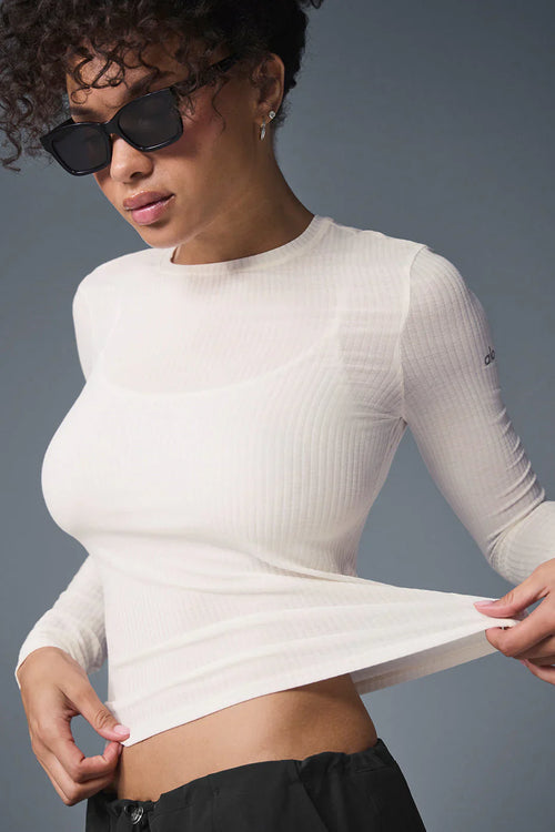 ALO YOGA Ribbed Sea Coast Long Sleeve | 羅紋長袖上衣 (多色)
