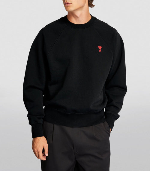 AMI PARIS Men's Boxy Fit Ami De Coeur Sweatshirt | 阿米巴黎 男仕上衣 (黑色) - LondonKelly 英國名牌代購