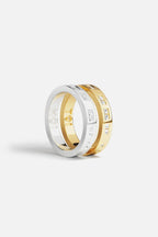 APM MONACO A22763OXY TOI MOI Morse Code Rings | 摩斯密碼戒指 (銀色與金色) - LondonKelly 英國名牌代購