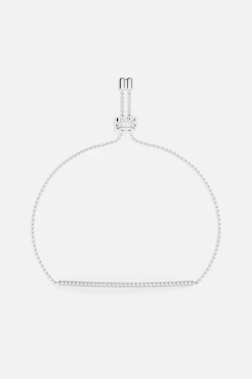 APM MONACO AB2785OX Adjustable Bracelet with Paved Line | 可調節手鏈 (銀色) - LondonKelly 英國名牌代購