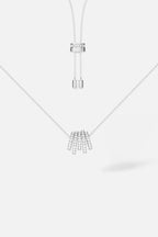 APM MONACO AC4693OX Hoop Silver Adjustable Necklace | 銀色圓圈可調式項鍊 (多色) - LondonKelly 英國名牌代購