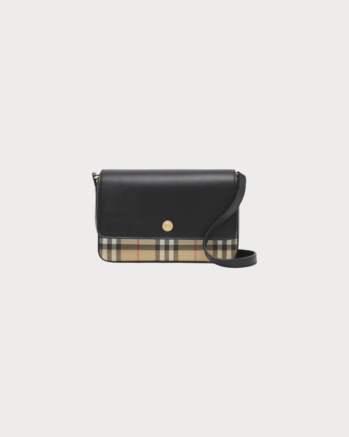 BURBERRY Check and Leather Hampshire Bag | 博柏利 手袋 (多色) - LONDONKELLY 英國名牌代購