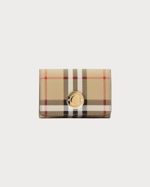 BURBERRY Check Card Case with Detachable Chain Strap - LONDONKELLY