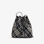 BURBERRY Medium Check Bucket Bag Black | 博柏利 水桶袋 (中碼/黑色) - LondonKelly 英國名牌代購