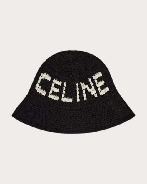 CELINE Beanie crocheted cotton(Black) - LONDONKELLY 英國名牌代購
