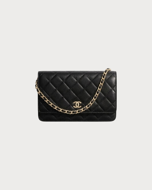 CHANEL AP0250 Classic Lambskin Wallet on Chain | 香奈兒 羊皮銀包連鏈帶 (黑色銀扣) - LONDONKELLY 英國名牌代購