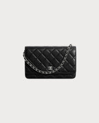 CHANEL AP0250 Classic Lambskin Wallet on Chain | 香奈兒 羊皮銀包連鏈帶 (黑色銀扣) - LONDONKELLY 英國名牌代購