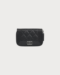 CHANEL Boy Chanel Zipped Coin Purse | 香奈兒 銀包 (黑色) - LONDONKELLY 英國名牌代購