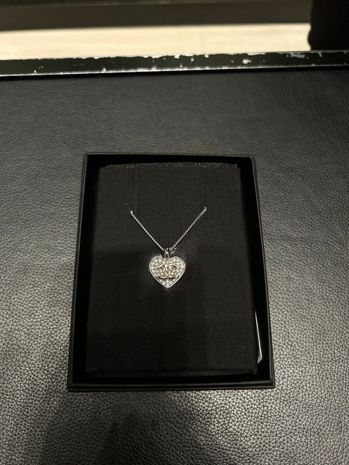 CHANEL Heart Necklace | 香奈兒 頸鏈 (銀色) - LONDONKELLY 英國名牌代購