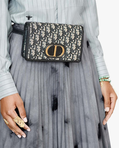 CHRISTIAN DIOR 2-In-1 30 Montaigne Pouch | 迪奧 30蒙田迷你手袋 (藍色) - LONDONKELLY