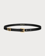 CHRISTIAN DIOR 30 Montaigne Loop Belt | 迪奧 皮帶 (黑色) - LONDONKELLY 英國名牌代購