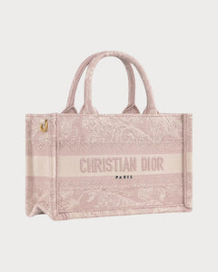 CHRISTIAN DIOR Dior Book Tote With Strap Oblique Embroidery Canvas(Mini/3 Colors) - LONDONKELLY 英國名牌代購