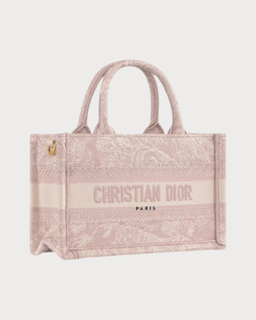 CHRISTIAN DIOR Dior Book Tote With Strap Oblique Embroidery Canvas(Mini/3 Colors) - LONDONKELLY 英國名牌代購
