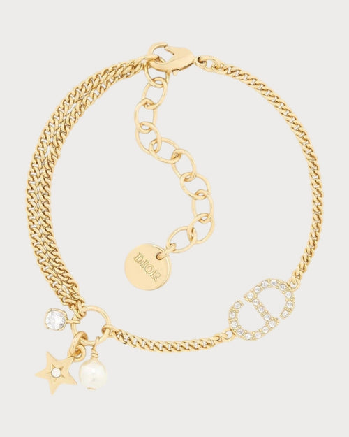 CHRISTIAN DIOR Petit CD Multi Bracelet｜迪奧 幸運星手鏈 (金色) - LONDONKELLY 英國名牌代購