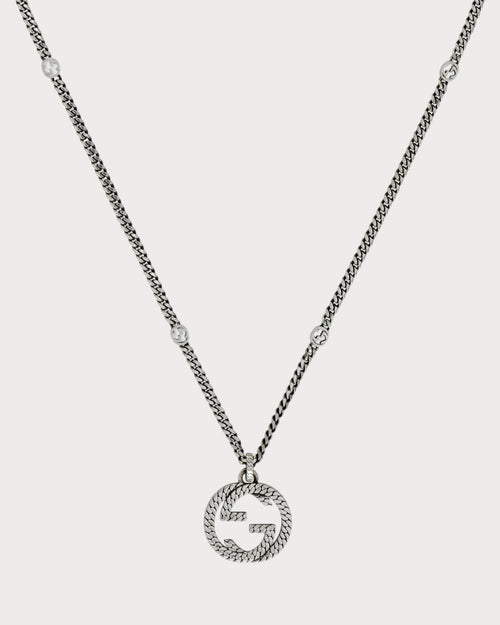 GUCCI Gucci Interlocking Necklace | 古馳 頸鏈 (銀色) - LONDONKELLY 英國名牌代購