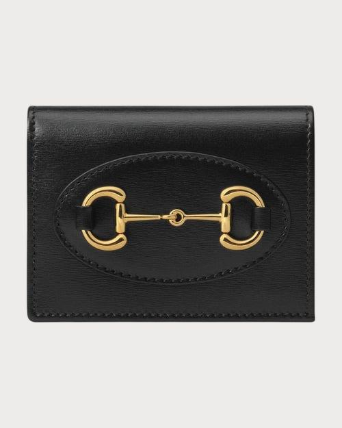 GUCCI Horsebit 1955 Card Case Wallet | 古馳 銀包 (黑色) - LONDONKELLY 英國名牌代購