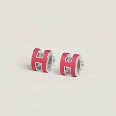HERMES Silver Mini Pop H Earrings | 愛馬仕 耳環 (迷你/多色) - LondonKelly 英國名牌代購