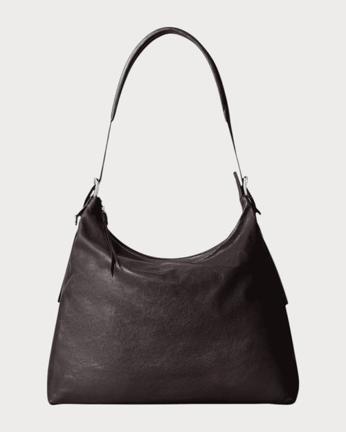 LEMAIRE Belted Hobo Bag In Leather(Dark Chocolate) - LONDONKELLY 英國名牌代購