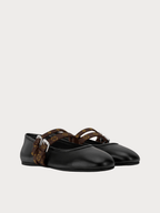 LOUIS VUITTON 1AJQTG Bella Mary Jane Ballerinas Lambskin(Black) - LONDONKELLY 英國名牌代購