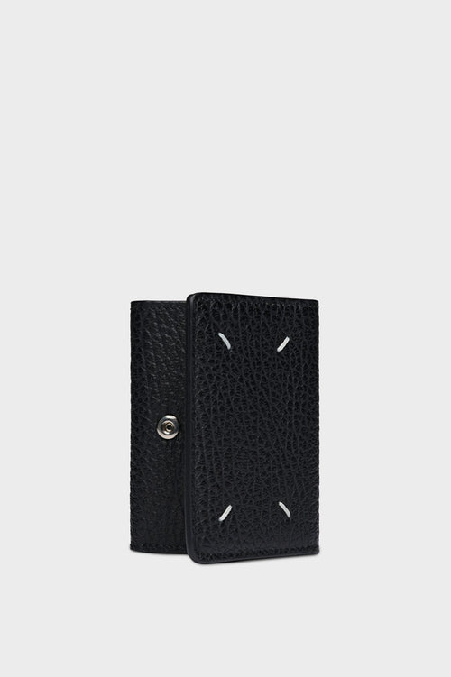MAISON MARGIELA MM Black Embossed Tri - Folded Leather Wallet | 銀包 (黑色) - LONDONKELLY 英國名牌代購