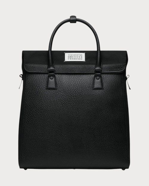 MAISON MARGIELA MM Black Leather 5AC Backpack with Handle | 背囊 (黑色) - LONDONKELLY 英國名牌代購