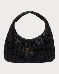 MIU MIU Wander Matelasse Nappa Leather Hobo Bag XL Size | 繆繆 手袋 (多色) - LONDONKELLY 英國名牌代購
