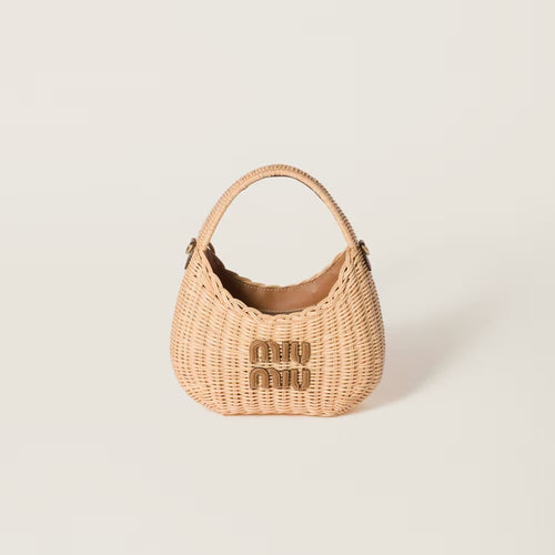 MIU MIU Wander Wicker Handbag | 繆繆 草編袋 (啡色) - LondonKelly 英國名牌代購