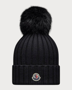 MONCLER Beanie with Pom Pom Wool(4 Colors) - LONDONKELLY 英國名牌代購