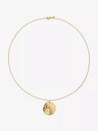 MONICA VINADER Aquarius Zodiac 18ct Yellow Gold Vermeil Pendant Necklace | 頸鏈 (金色) - LondonKelly 英國名牌代購