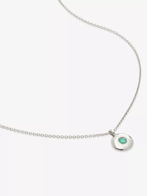 MONICA VINADER May Birthstone Sterling - Silver Necklace | 頸鏈 (銀色) - LondonKelly 英國名牌代購