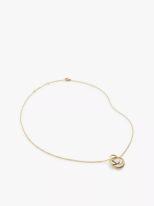 MONICA VINADER Nura Wrap 18ct Yellow Gold - Plated Vermeil Sterling - Silver Pendant Necklace | 頸鏈 (金色) - LondonKelly 英國名牌代購