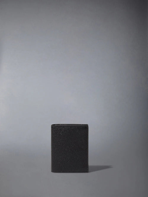 THOM BROWNE Pebble Grain Double Card Holder | 湯姆布朗 卡套 (黑色) - LONDONKELLY 英國名牌代購