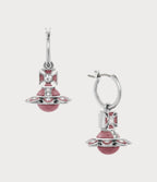 VIVIENNE WESTWOOD Capucine Light Rose Enamel Earrings | 西太后 耳環 (多色) - LONDONKELLY 英國名牌代購