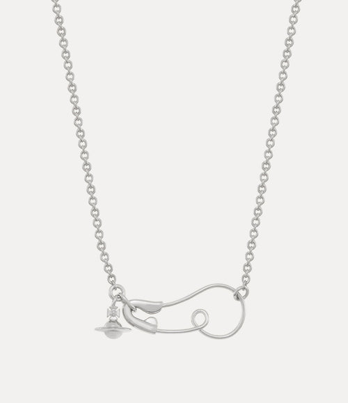 VIVIENNE WESTWOOD Man Maxima Pendant Necklace | 西太后 男仕頸鏈 (銀色) - LondonKelly 英國名牌代購