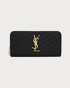 YSL SAINT LAURENT Cassandre Matelasse Zip Around Long Wallet | 聖羅蘭 長銀包 (多色) - LONDONKELLY 英國名牌代購