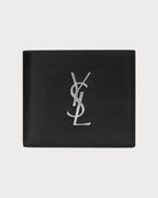 YSL SAINT LAURENT Men's Cassandre East/West Wallet In Smooth Leather | 聖羅蘭 男仕銀包 (黑色) - LONDONKELLY 英國名牌代購