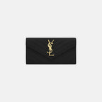 YSL Cassandre Matelasse LARGE Flap Grain Leather Wallet (Many Colours) - LONDONKELLY